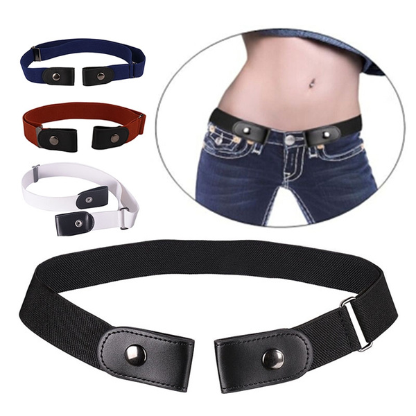 Amaping Buckle-Free Comfortable Elastic Belt for Men and Women Invisible Belt for Jeans No Bulge Hassle 