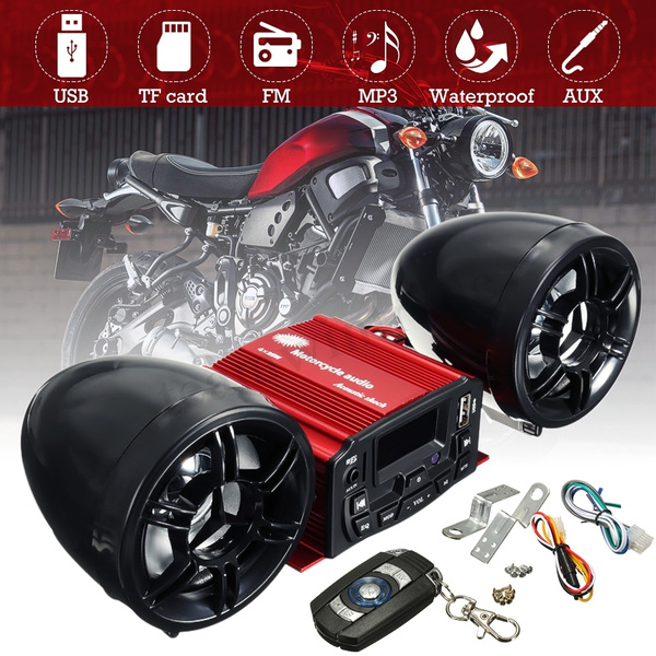 Stereo store for motorcycles