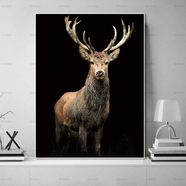 Diy 5d Diamond Painting Kit For Living Room Decoration, Deer In