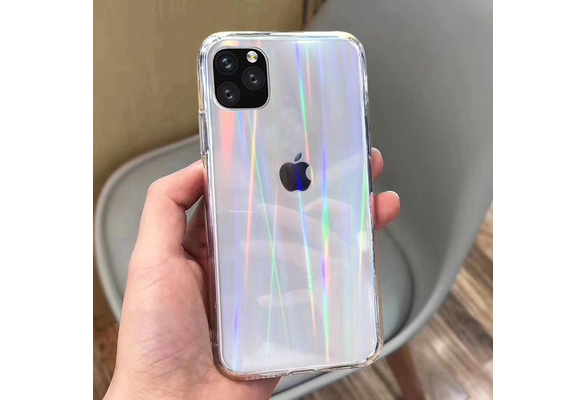 Gradient Laser Holographic Clear Cover For Iphone 13/12/11promax Xr Xs Soft  Capa Fundas For Iphone 8 7 Plus Rainbow Shimmer Case - Mobile Phone Cases &  Covers - AliExpress