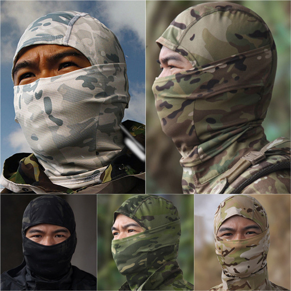 Details about   Hat Camo Face Cover Winter Ski Outdoor Windproof Tactical Army Face Hood Hat 