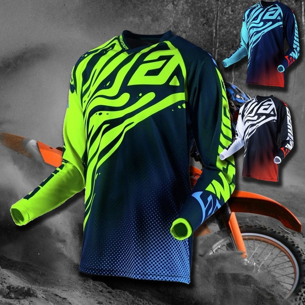 Performance Men Long Sleeve Jersey MX Motocross Dirt Bike Downhill