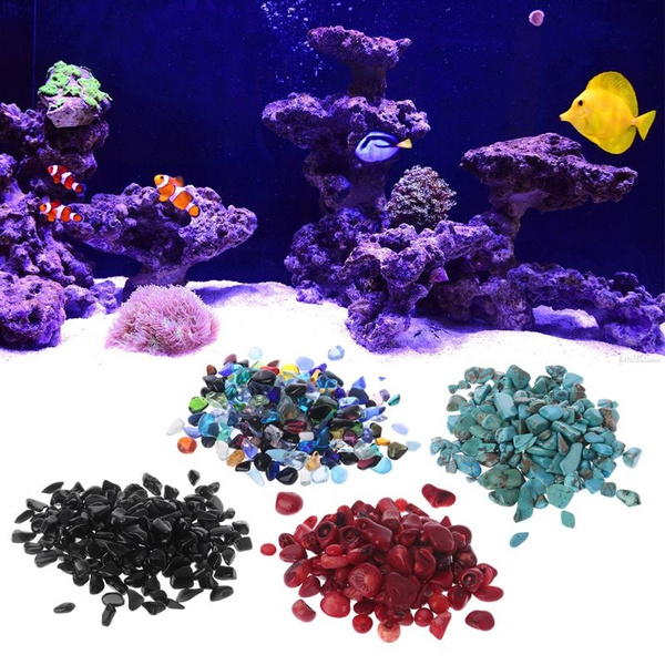100g Fish Tank Natural Stone Pebble Crystal Gravel Flowerpot Aquarium DIY Decor 