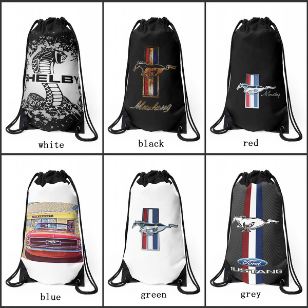 Ford MUSTANG Top Quality Printing Backpack For Travel Drawstring School Bags  Hot Sale | Wish