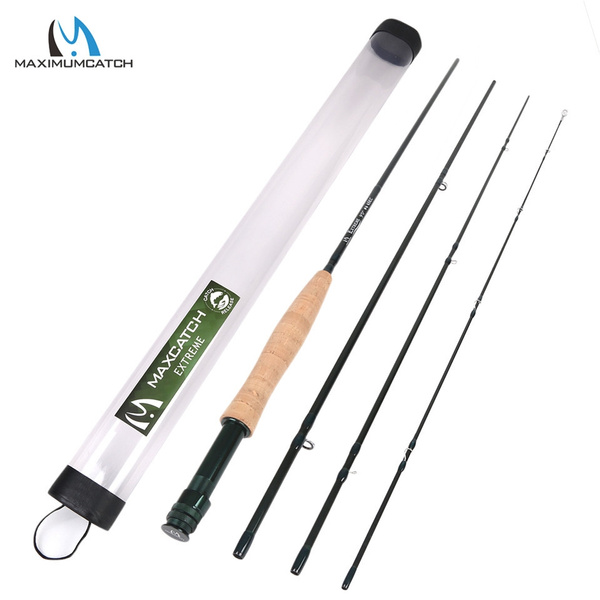 Maxcatch Extreme 3/4/5/6/7/8/10WT Fly Rod 9FT 4Pieces Medium-fast