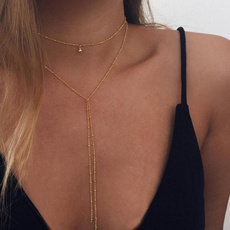 Party Necklace, Chain, Simple, Choker