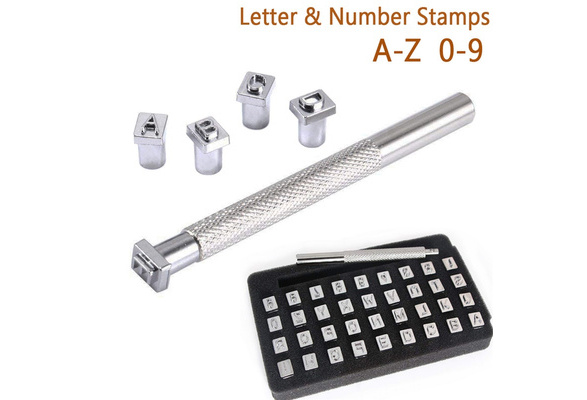 Alphabet OR Numbers Stamp Craft Set Letters Punch Steel Metal Leather Tool Case 