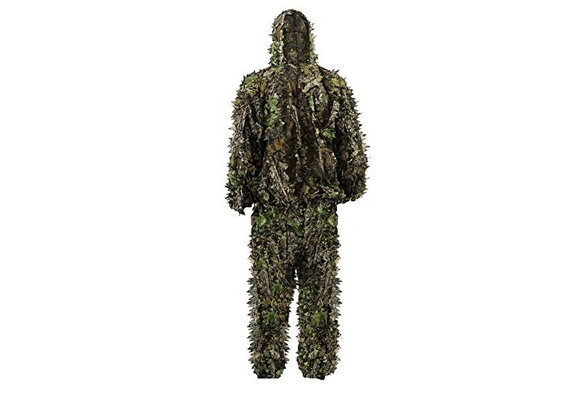 Pellor Kids Ghillie Suits 3d Leafy Ghille Suit For Youth Boys Kid Hooded Hunting Airsoft Camouflage Gillies Suits Wish - roblox closed ghillie hood