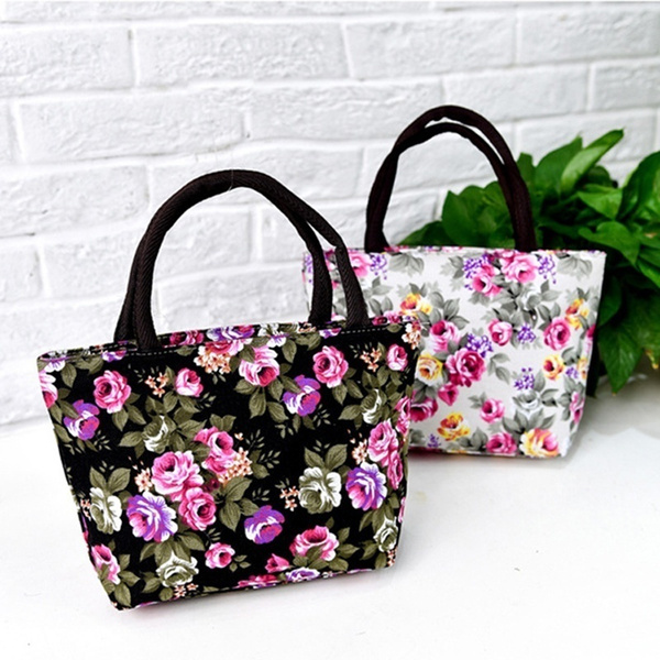 Women Shoulder Bag Printing Canvas Shopping Handbag Tote Shopper Bag