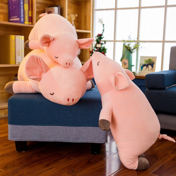 pink pig stuffed toy