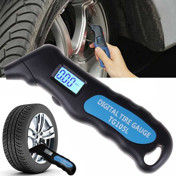 Car Truck Bike Auto LCD Digital Tire Tyre Air Pressure Gauge Meter ...