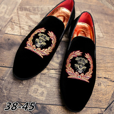 mensdressshoe, casual shoes, embroideryshoe, velvet