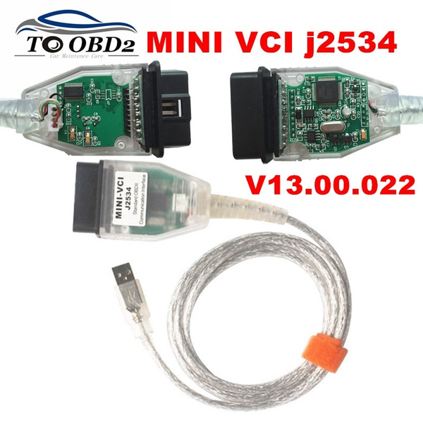 Mini Vci V13 00 022 Latest Version Ftdi Ft232rl Chip High Performance Obd Saej2534 For Toyota Lexus Mini Vci Tis Techstream Wish