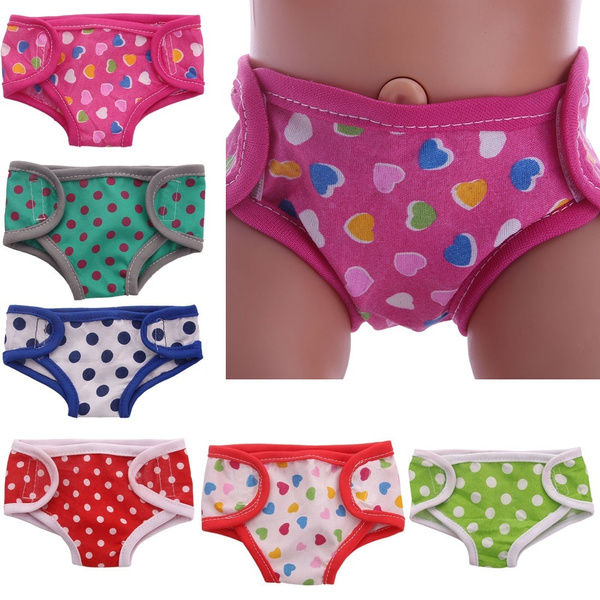 Colorful Doll Diaper Underwear For 18'' American Girl Doll 43cm Dolls as  Baby Toys Gifts