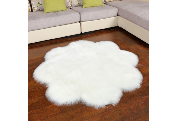 Dropship Long Plush Carpet Fuzzy Wool Floor Mat Multicolor Double