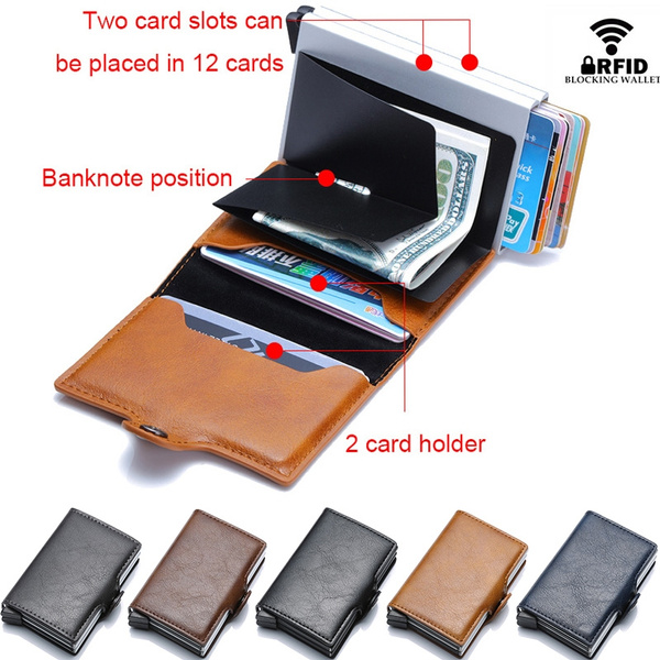 for Credit Cards ID Card Holder Wallet Wallet Black Black - B074Y5GMLK Blocks RFID and NFC VALLET® Aluminium Credit Card Holder for Men and Women