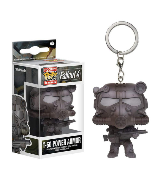 Mozlly Funko Fallout T 60 Power Armor Pop Vinyl Figure Key Chain Multipack Of 3 Collectible Designer Toy Wish