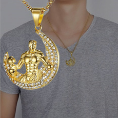 hip hop jewelry, Chain, dropnecklace, gold necklace