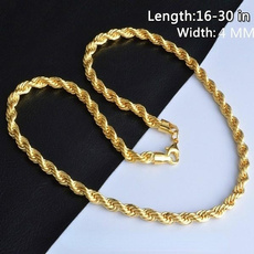 Sterling, Chain Necklace, Men  Necklace, gold