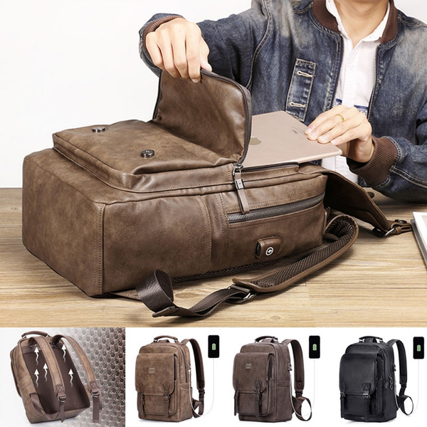 large leather laptop bolsa