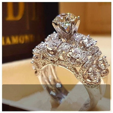 Sterling, Fashion, wedding ring, 925 silver rings