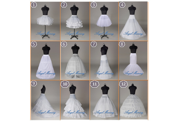 Wedding Petticoat Bridal Hoop Crinoline Prom Underskirt Fancy Skirt Slip 2019 