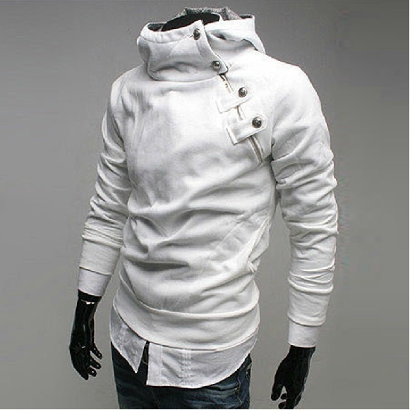 assassin's creed white moletom com capuz