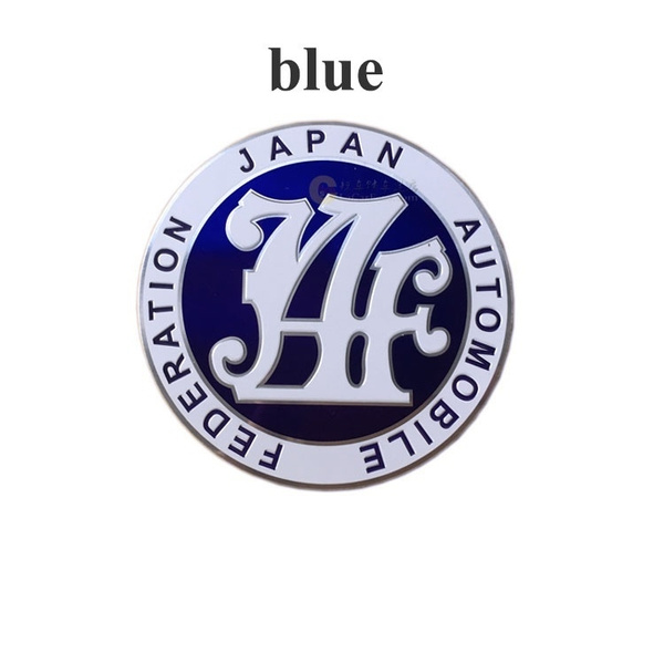 Jaf Front Grill Badge Japan Automobile Federation Badge Sticker Emblem Decal Fits Toyota Honda Nissan Mazda Subaru Wish