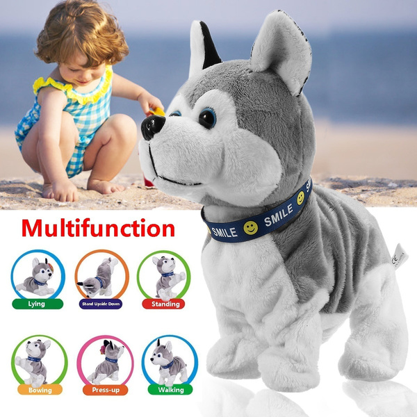 PUPPY Interactive Robot Dog Electronic Toy Kids Sound Control Walk Bark Stand 