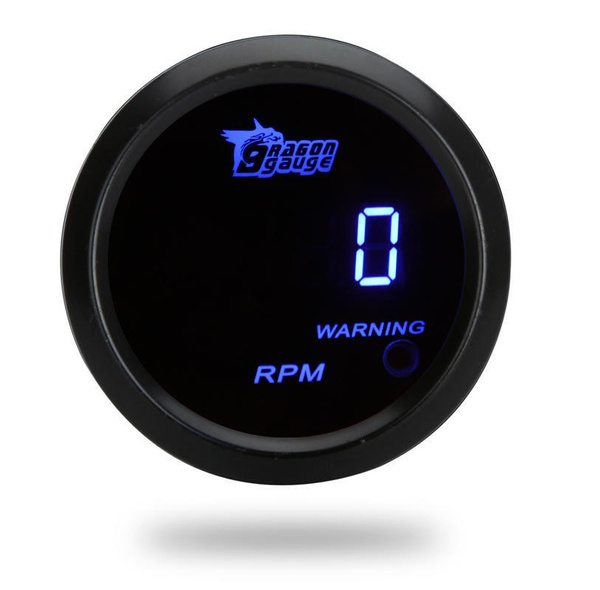 Tachometer digital tachometer tach gauge auto car 52mm 2in LCD 0 ...