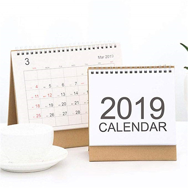 2019 Table Calendar Weekly Planner Monthly Plan To Do List Desk