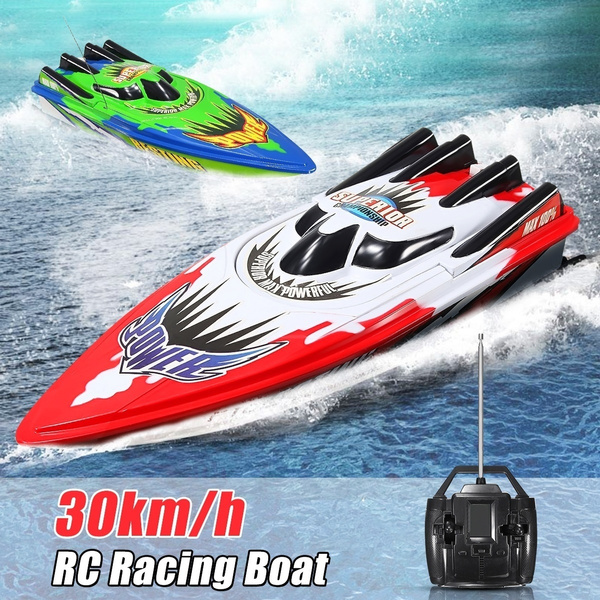 Kid Outdoor Radio Remote Control Twin Motor High Speed Boat RC Racing Toy GiftBI 