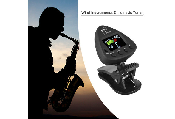 Lechnical ET 3000W Wind Instruments Tuner Supports Mic & Clip-on Tuning Modes for Saxophone Clarinet Trumpet Flute