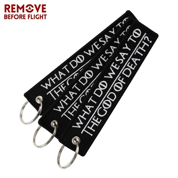 what do we say to the god of death key chain