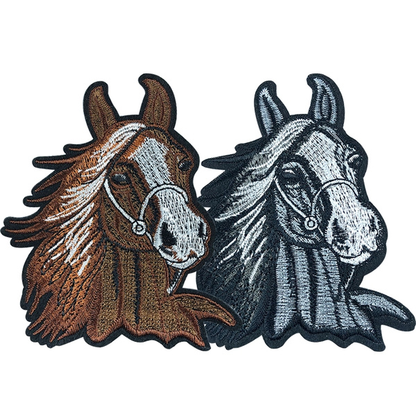 Horse Patches EMBROIDERED Iron on/Sew on PATCH LARGE SIZE 