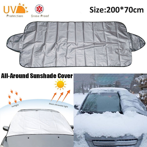 Car Snow Ice Protector Visor Sun Shade Fornt Rear Windshield Cover Block Shields