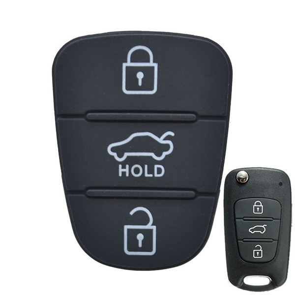 Xukey® Car Key Pad 3 Button Rubber for Kia Soul Venga Picanto Rio