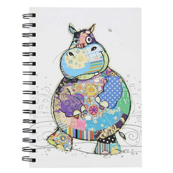 Bug Art Q2812 Carnet A Spirales A6 Bug Art Multicolore Hippopotame Harry 14 5x10 5x1 2 Cm Spiral Notebook A6 Bug Art Multicolored Hippopotamus Harry 14 5x10 5x1 2 Cm Spiralblock A6 Bug