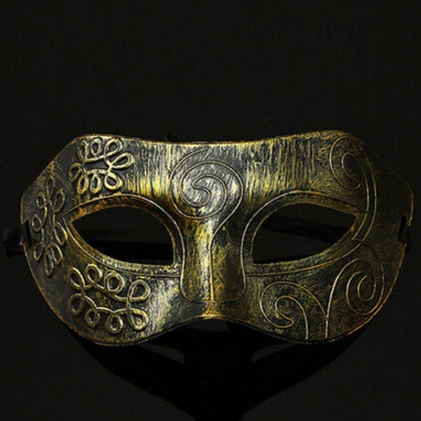 Trendy Gepolijst Zilver/Goud Venetiaans Mardi Gras Maskerade Feestbal ...