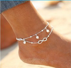 Infinity, ankletchain, Chain, pearls