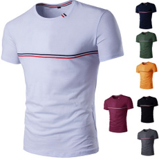 Мода, basictee, Cotton T Shirt, mensshortsleevedshirt