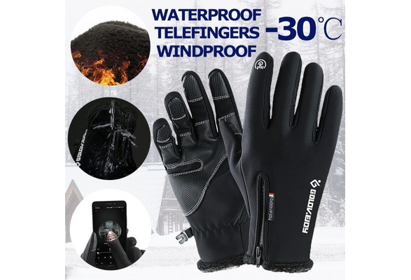 LOOGDEEL Warm Fishing Gloves Full Finger Anti-slip Waterproof