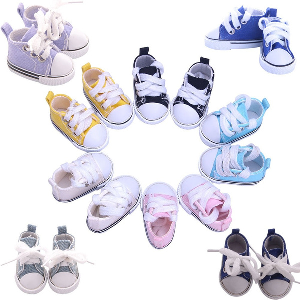 Details about   New Fashion Baby Sequins Doll Shoes 7cm Manual Shoes Lovely 43cm Dolls Baby New 