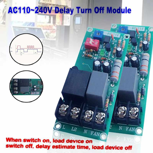 AC 110V 220V 230V 240V Delay Turn OFF Module Relay Timing Timer Control Switch L 
