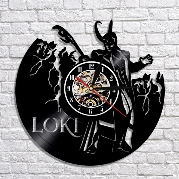 Loki Avengers Vinyl Record Clock Art Home Decor Living Room Wall Wish - Vinyl Record Home Decor Art
