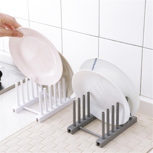 Kitchen Dish Plate Drying Rack Storage Drainer Tray Holder Home Organiser Stand 