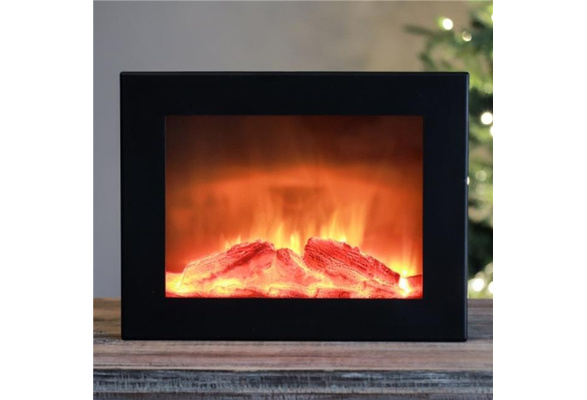 Afdrukken auditie afdeling Luxen Home WHDL351 10.4 in. Medium Faux Fireplace LED Plaque - Black | Wish