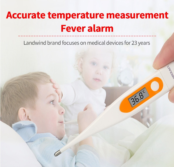 Landwind Electronique Thermometre Numerique Medical Clinique Corps Temperature Fievre Mesure Orale Anus Aisselle Pour Bebe Adultes Wish