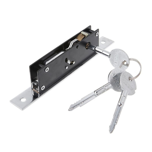 Durable Aluminum Alloy Sliding Door Hook Lock Cross Shaped Key Bolt Locks For Framed Glass Vin Wish Durable Aluminum Alloy Sliding Door, Hook Bolt Sliding Door Lock