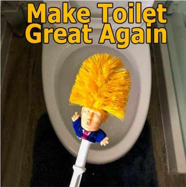 Details about   1pk/4pk Donald Trump Toilet Brush Funny Gift Bathroom Cleaner Political Novelty 